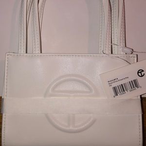Small White TELFAR handbag